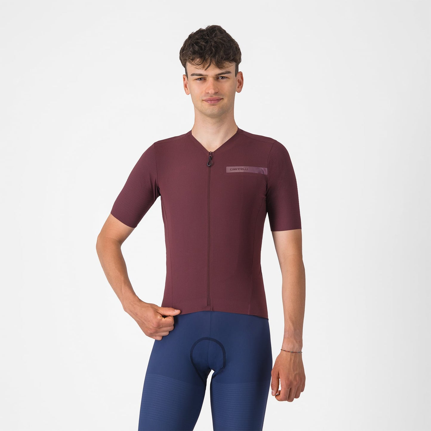 Maillot CASTELLI PREMIO EVO Mangas Cortas Burdeos
