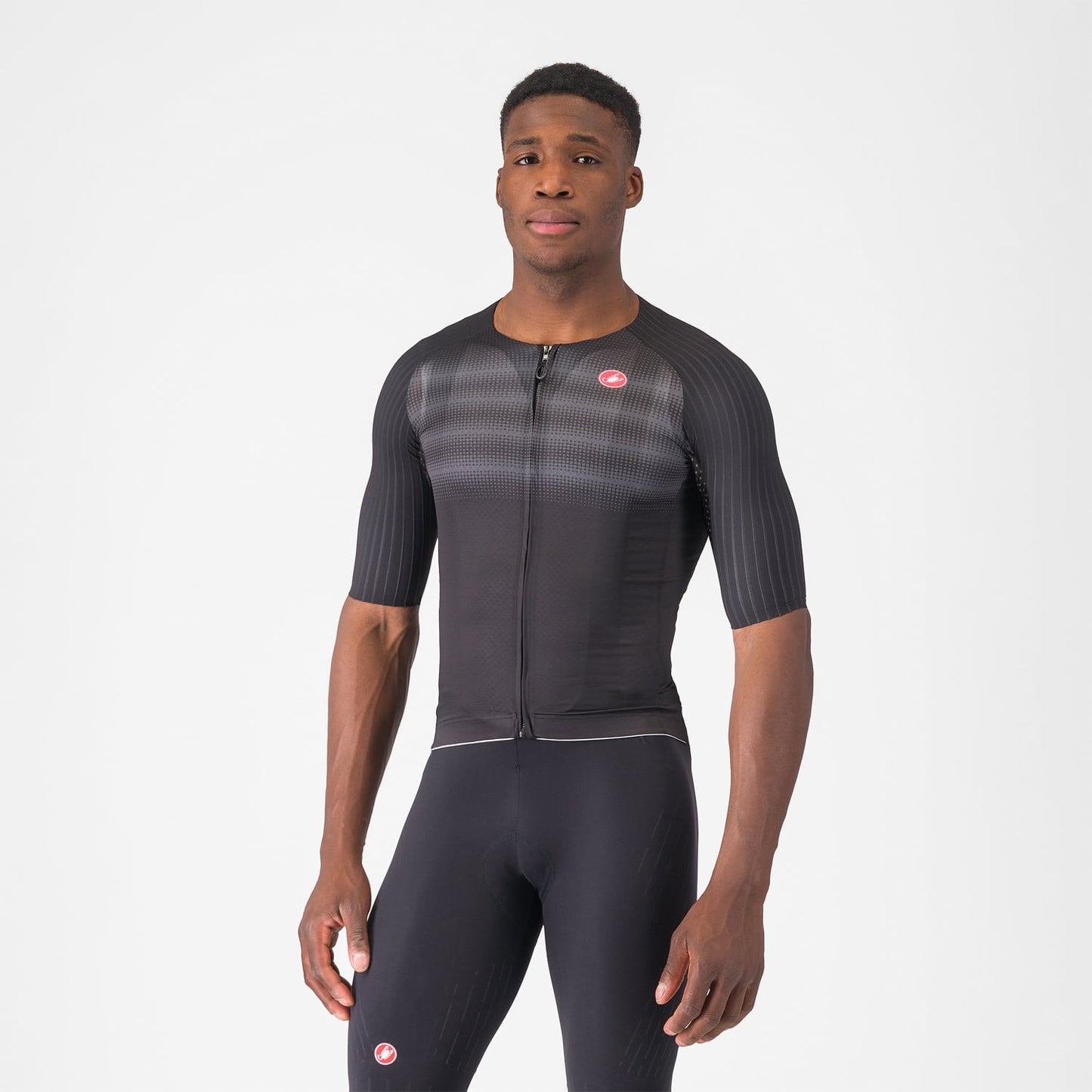 Maillot CASTELLI AERO RACE 8S Manches Courtes Noir
