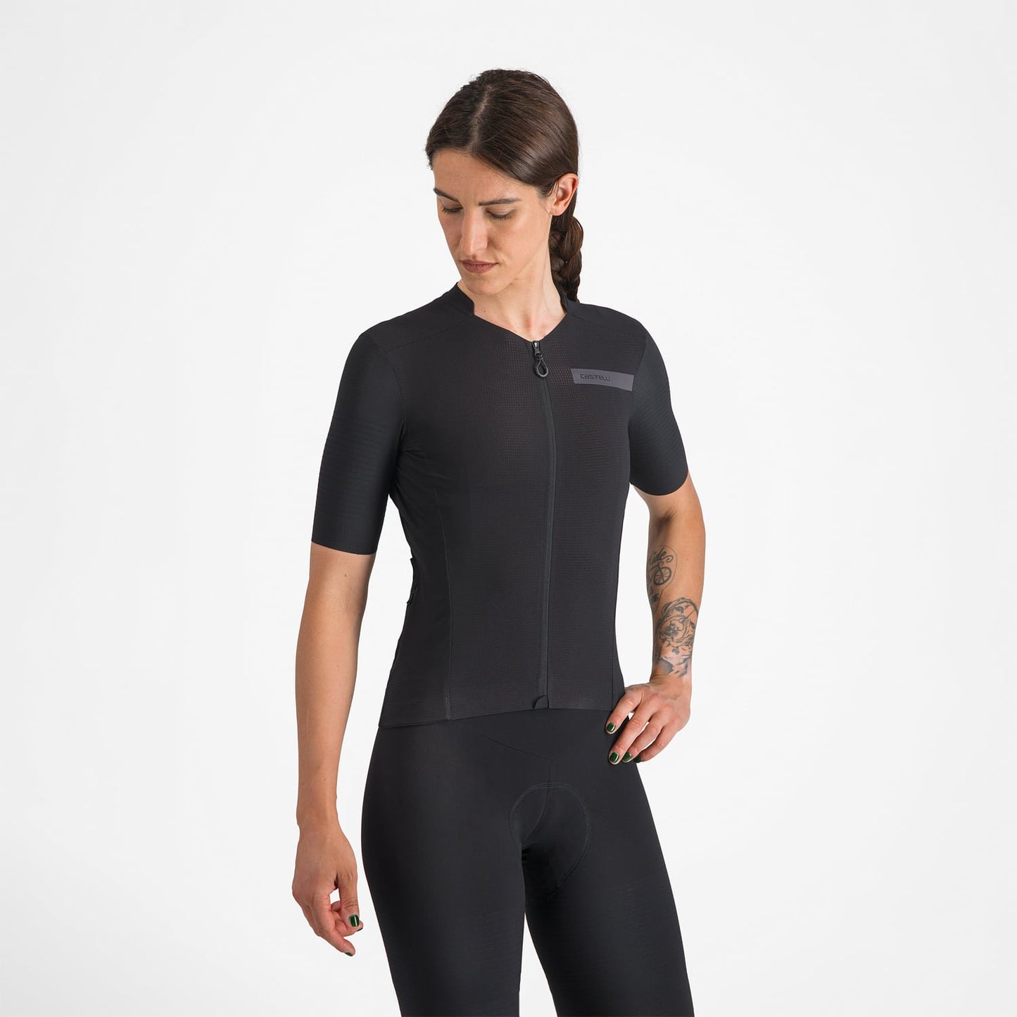 Maglia CASTELLI PREMIO EVO Donna Maniche Corte Nero