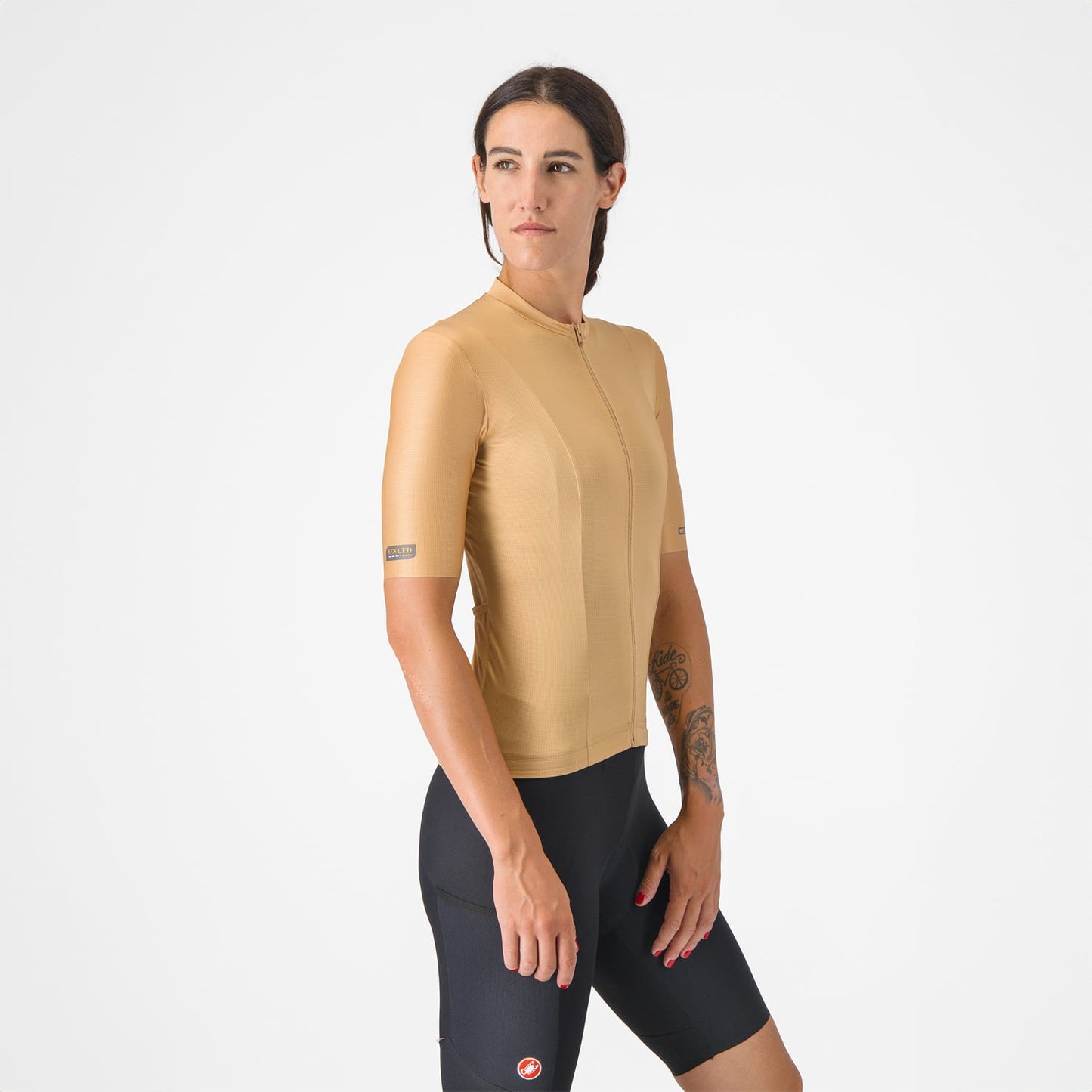 Maglia CASTELLI UNLIMITED Donna Maniche Corte Marrone