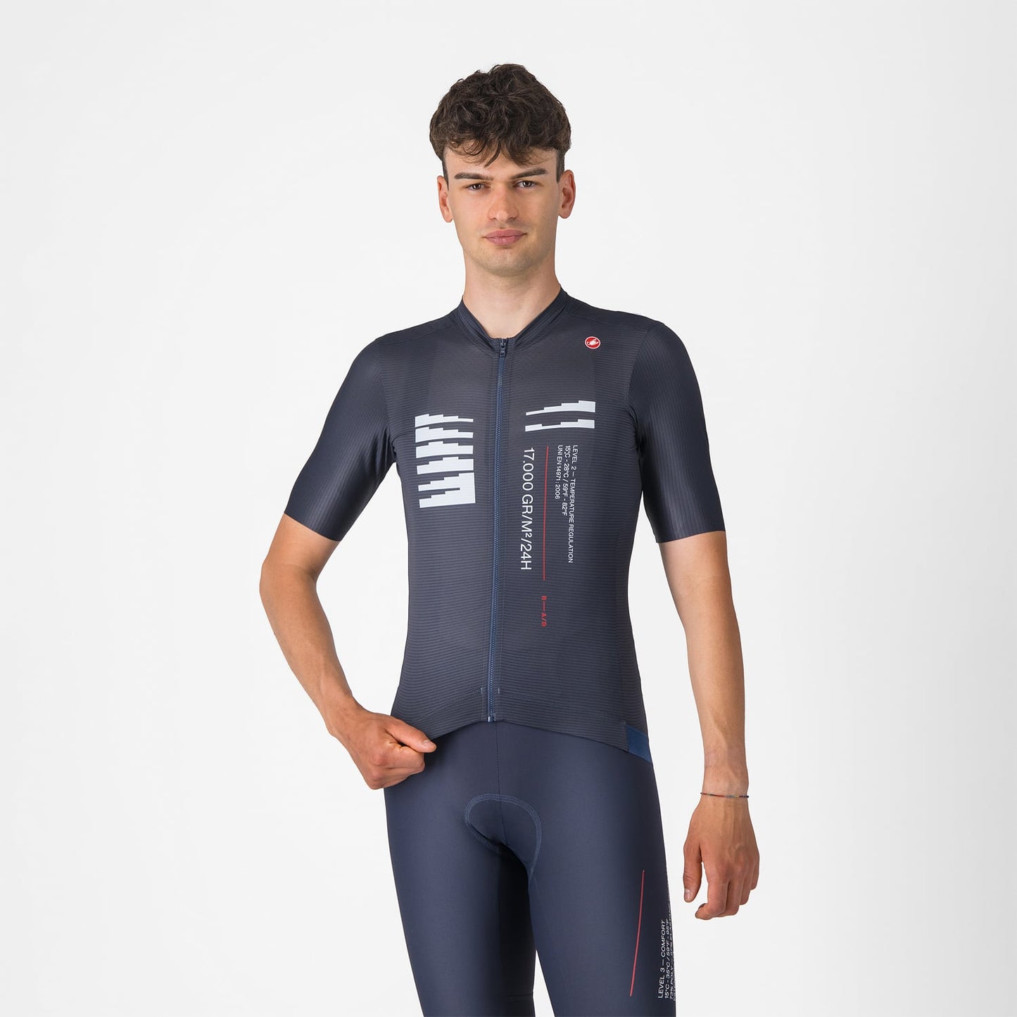 Trikot CASTELLI ESPRESSO R--A/D Kurzarm Blau