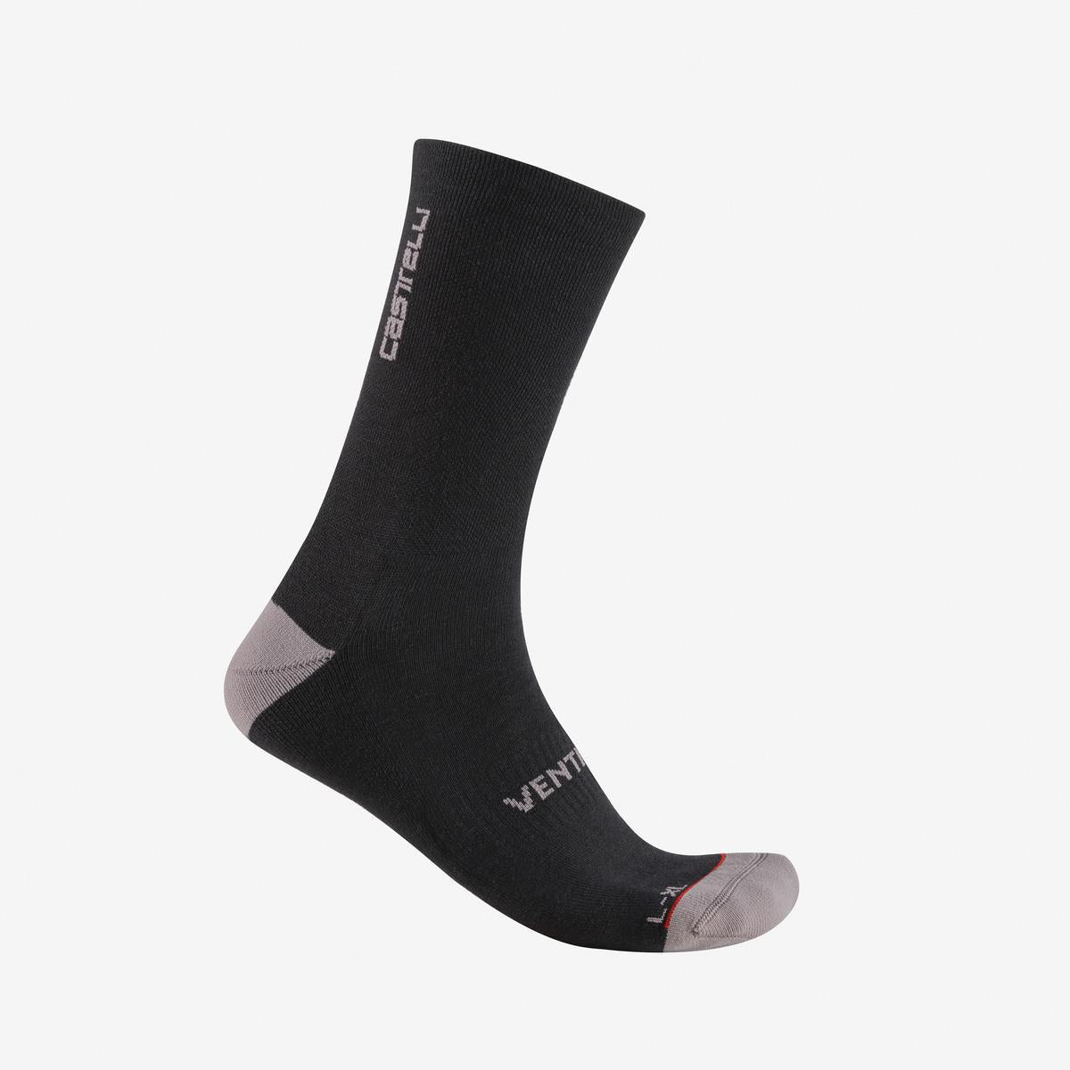 CASTELLI VENTI SOFT MERINO -sukat musta