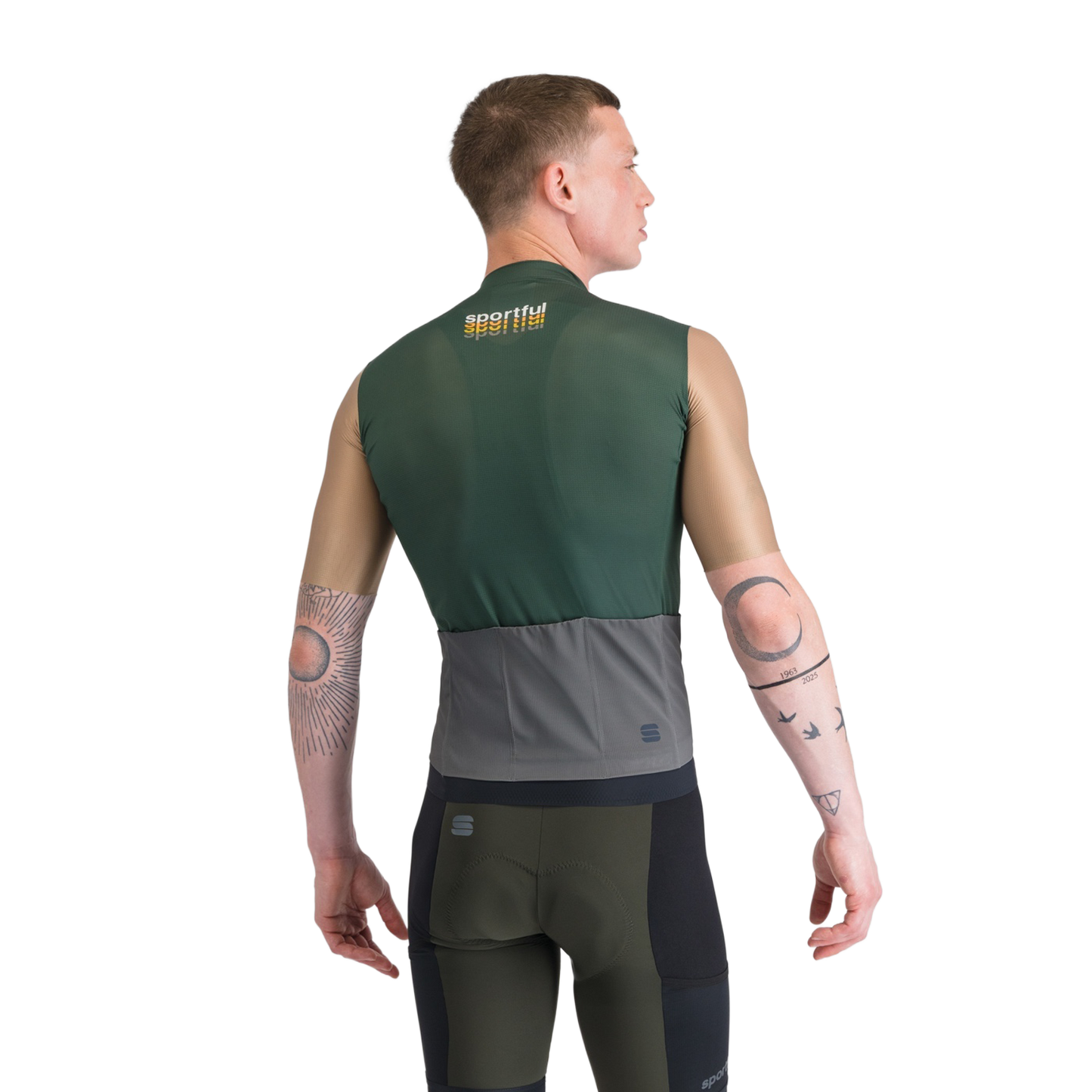 Maillot SPORTFUL SUPERGIARA 2 LOGO Manches Courtes Kaki