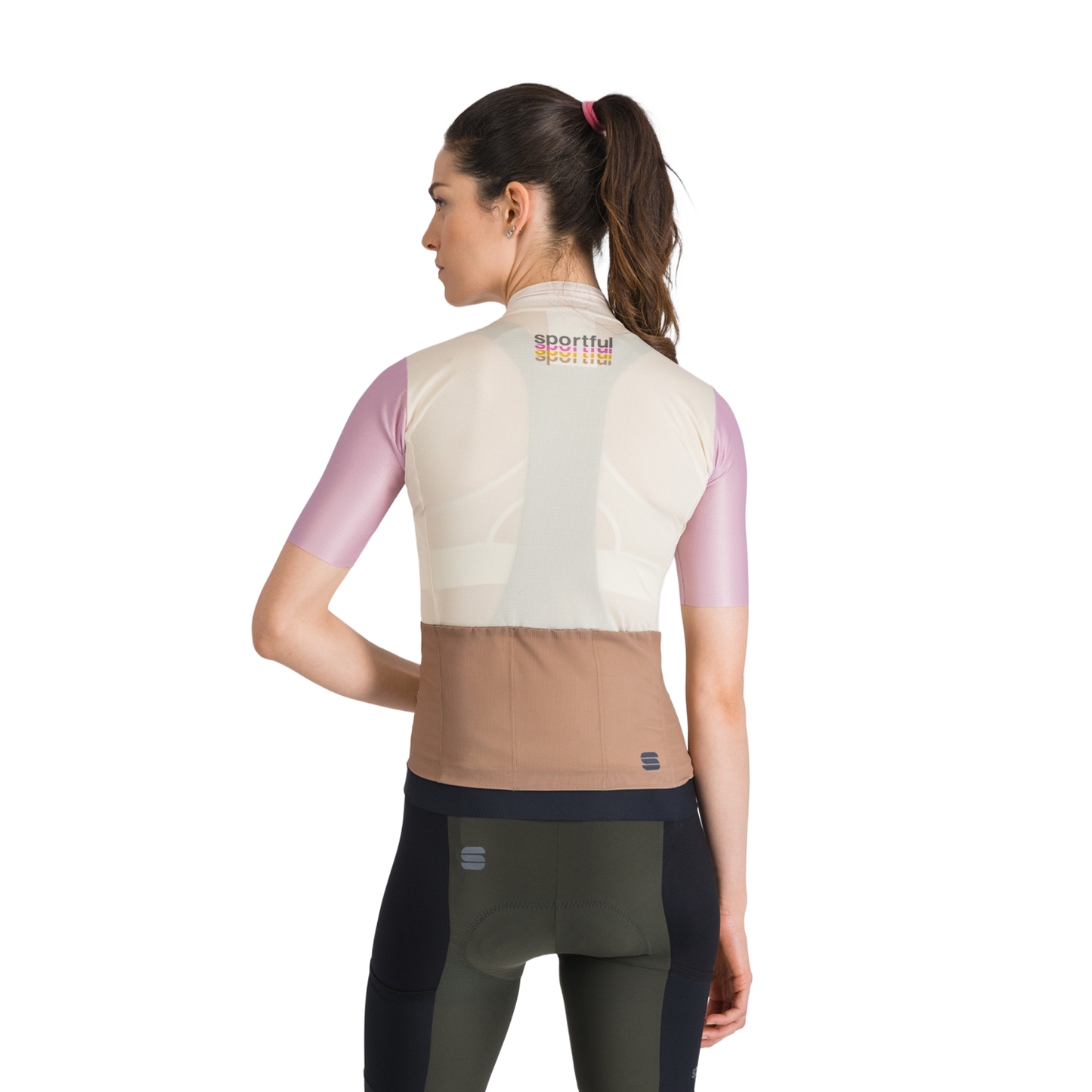 Maillot SPORTFUL SUPERGIARA 2 LOGO Manches Courtes Femme Crème