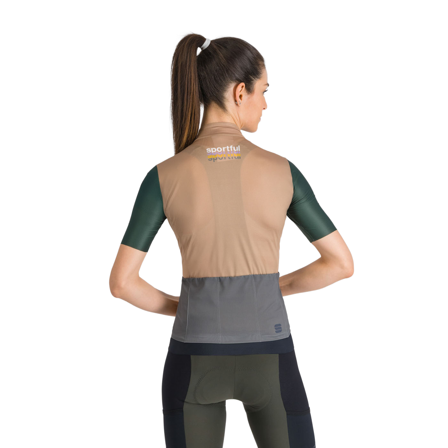 Maglia SPORTFUL SUPERGIARA 2 LOGO Maniche Corte Donna Marrone