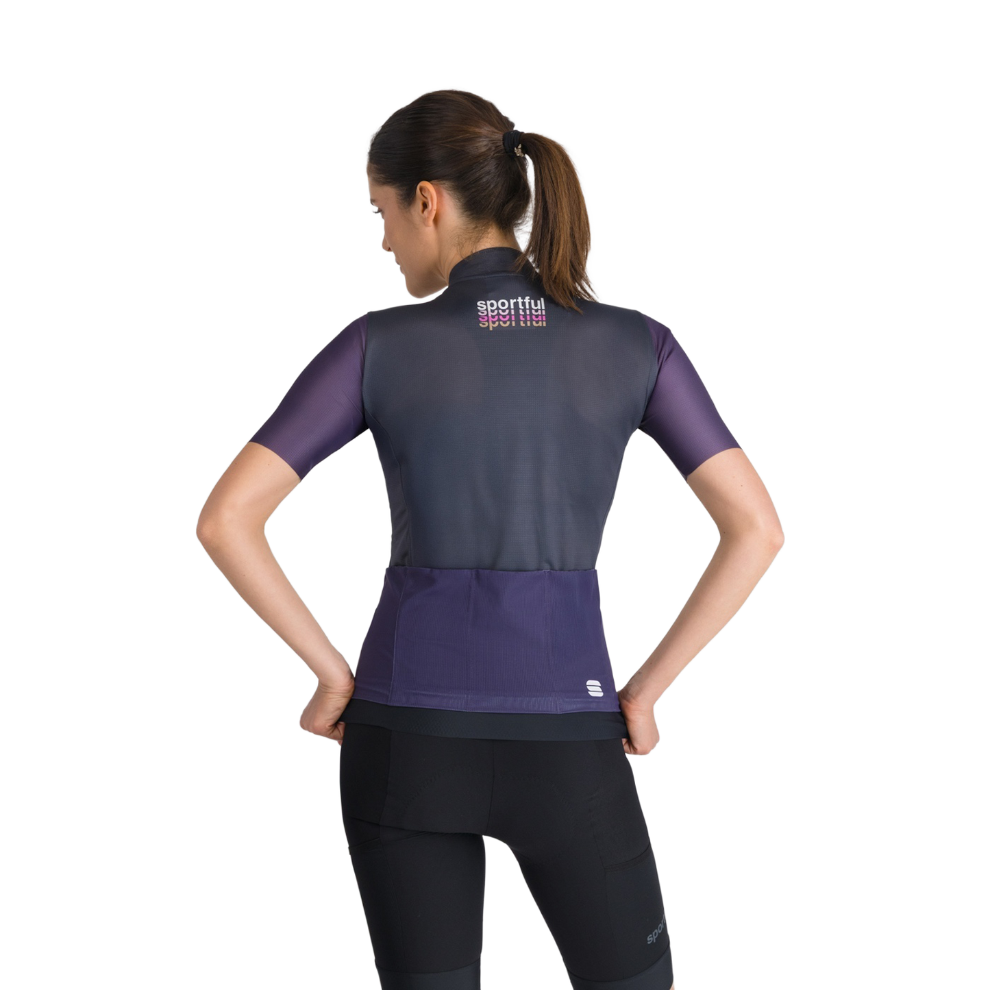 Maglia SPORTFUL SUPERGIARA 2 LOGO Maniche Corte Donna Blu Navy