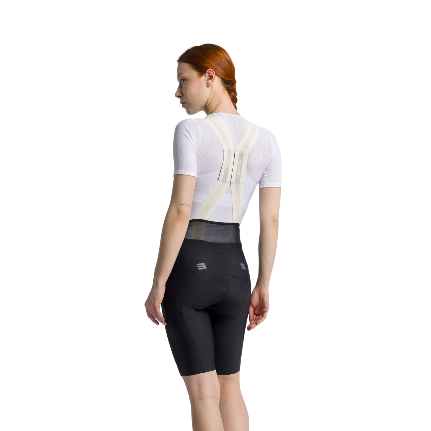 Korte Fietsbroek met Bretels SPORTFUL HYPEREPIC Dames Zwart