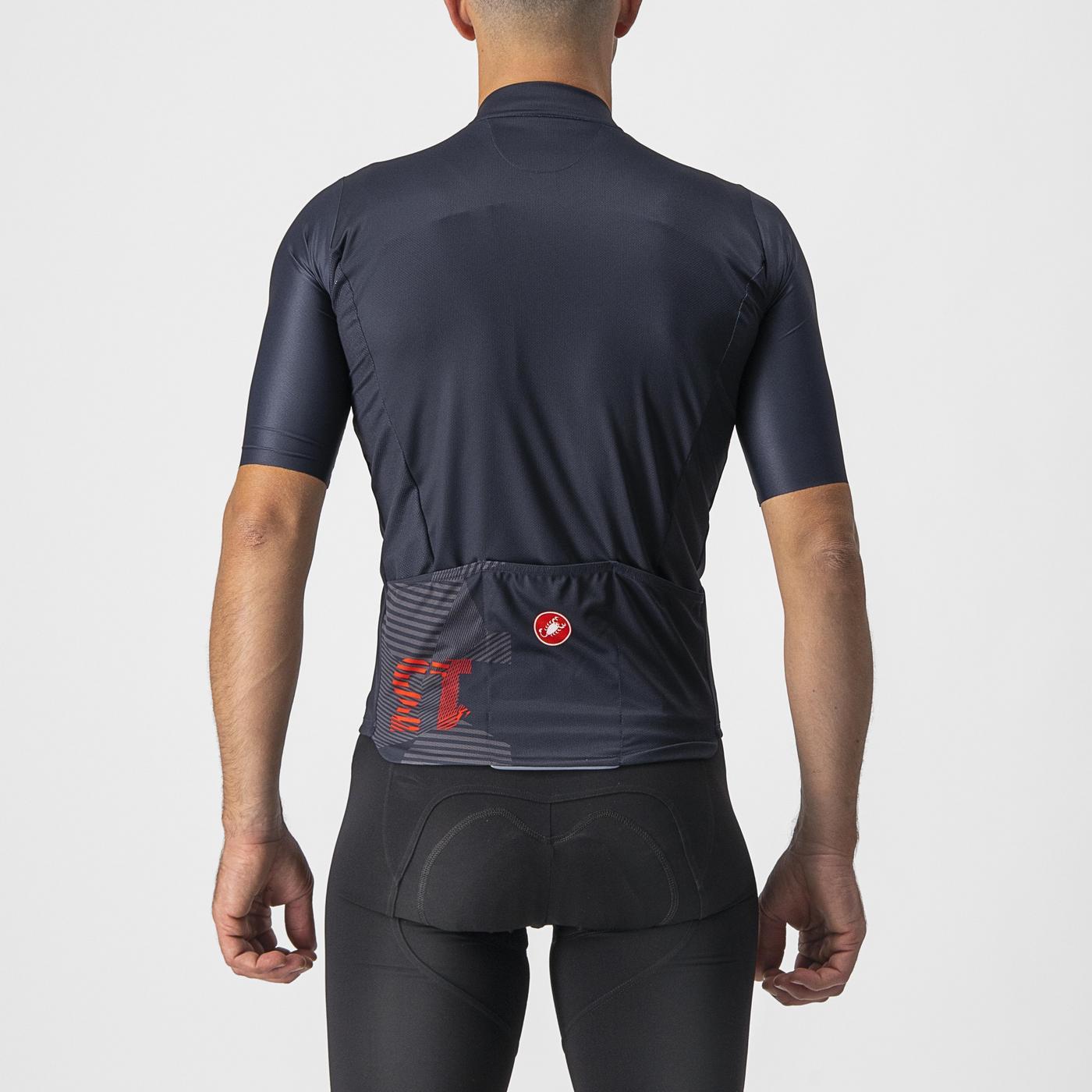 Maglia CASTELLI 13 SCREEN Maniche Corte Blu/Rosso