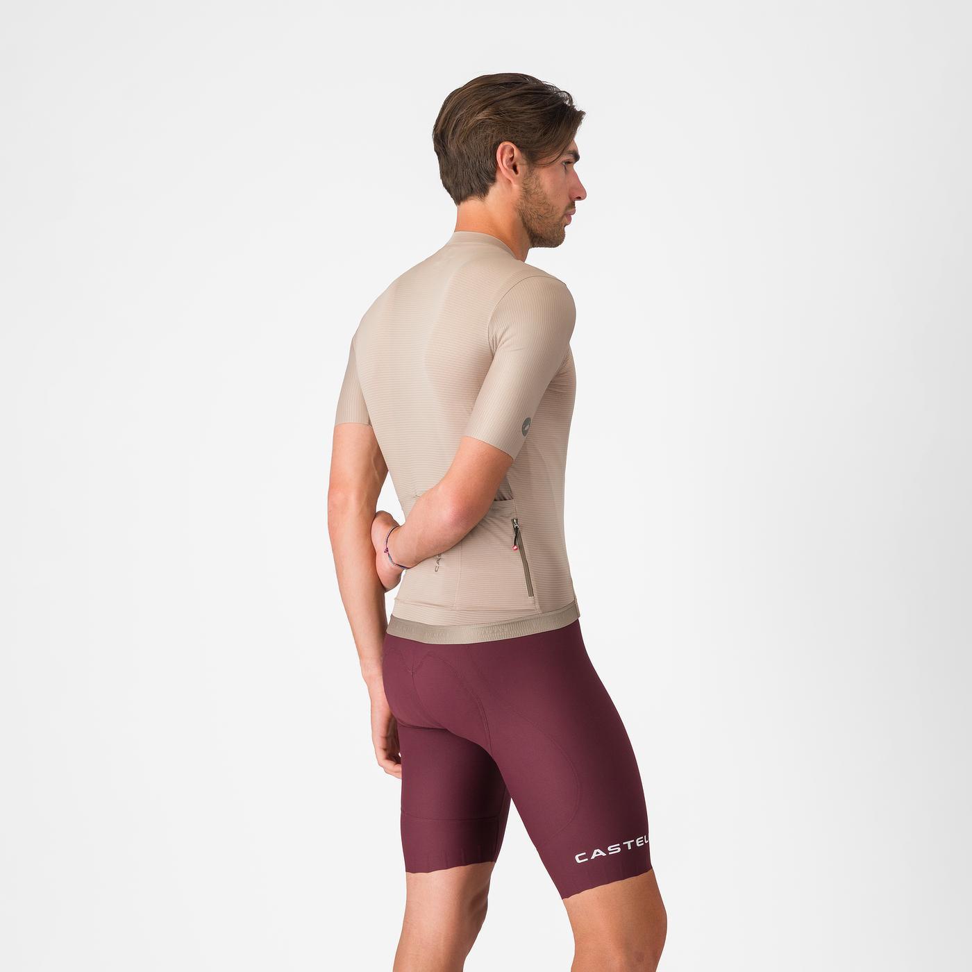 Cykelshorts med Hängslen CASTELLI ESPRESSO 2 Bordeaux