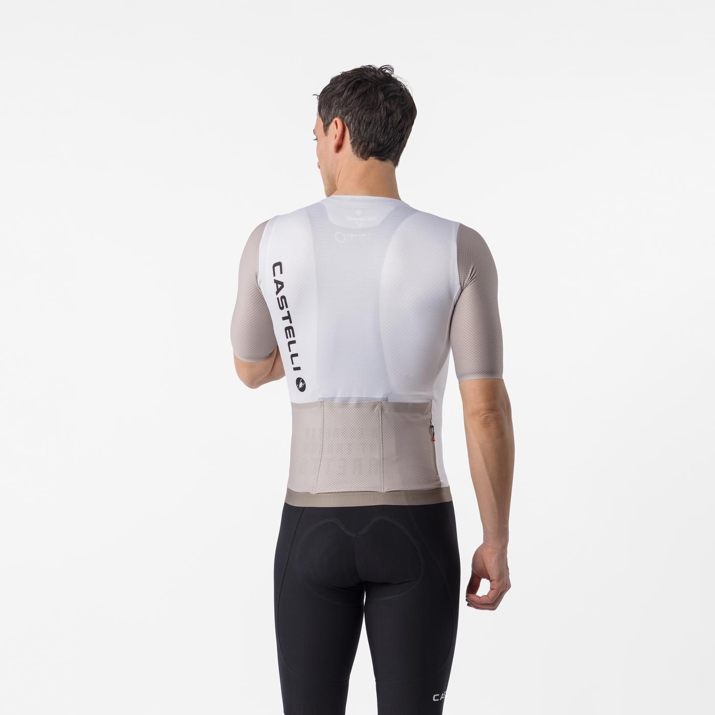 Maillot CASTELLI CORRETTO Manches Courtes Ivoire/Clay
