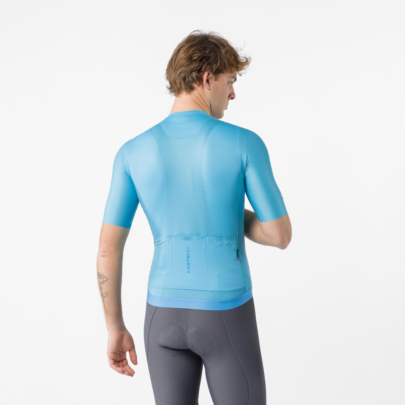Fietsshirt CASTELLI ESPRESSO 2 Korte Mouwen Turquoise