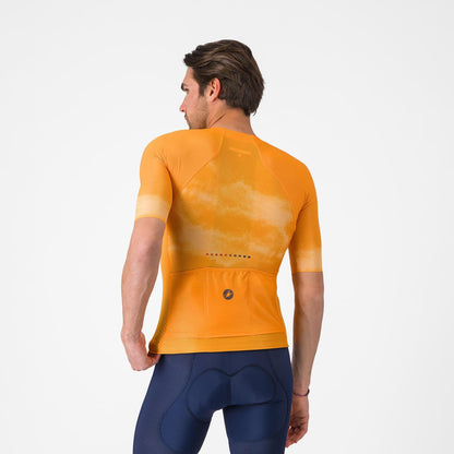 Dres CASTELLI CLIMBER'S A/C s krátkým rukávem Oranžový