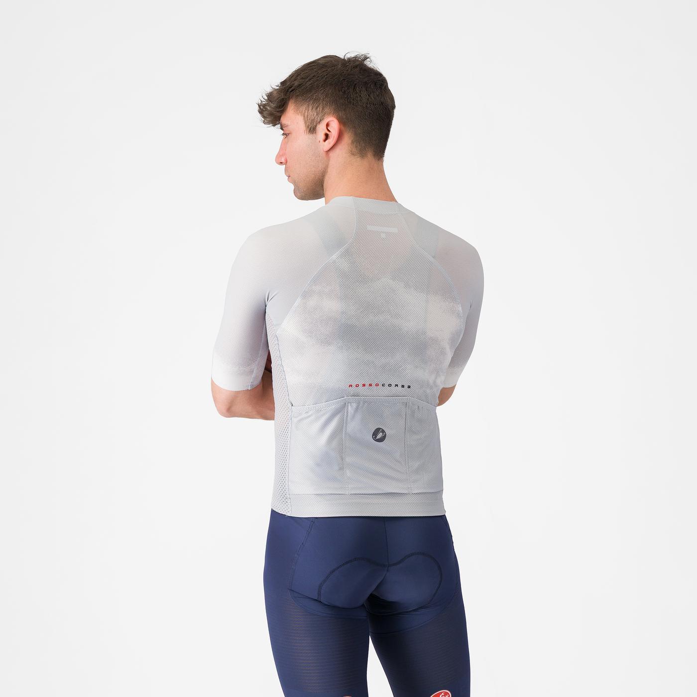 Maillot CASTELLI CLIMBER'S A/C Manches Courtes Gris 2026