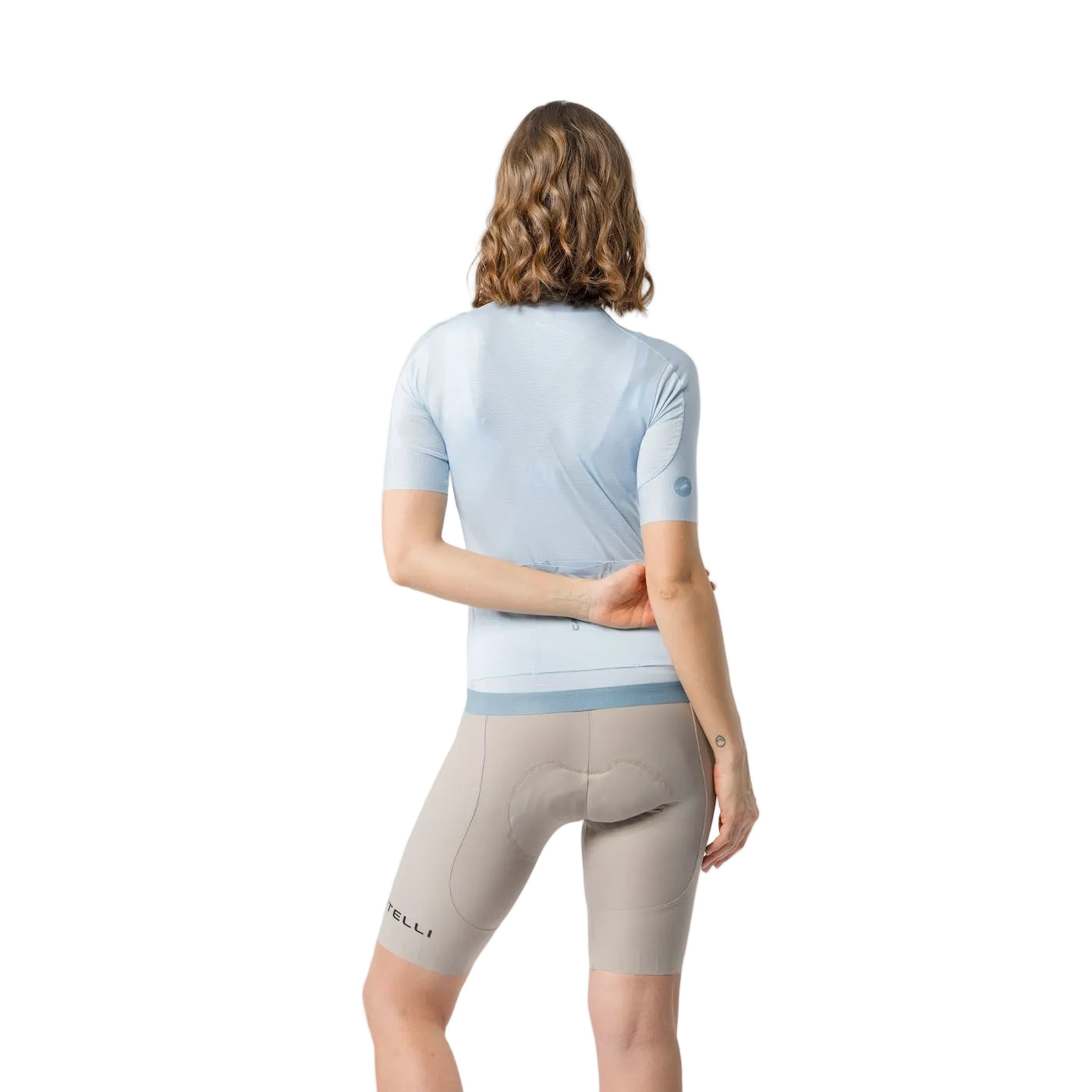 Culote Corto con Tirantes CASTELLI ESPRESSO 2 W DT Mujer Gris Clay