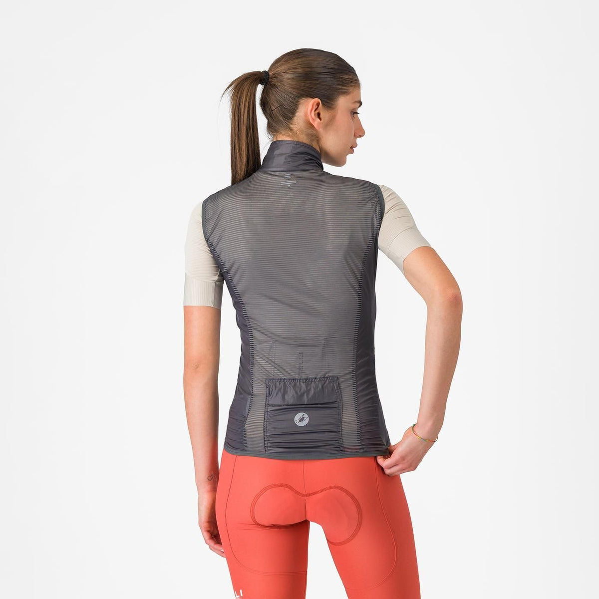 Mouwloos vest CASTELLI ARIA 2 voor dames donkergrijs 2026