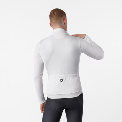 Tricou de ciclism cu mâneci lungi CASTELLI COMPETIZIONE THERMAL, fildeșiu