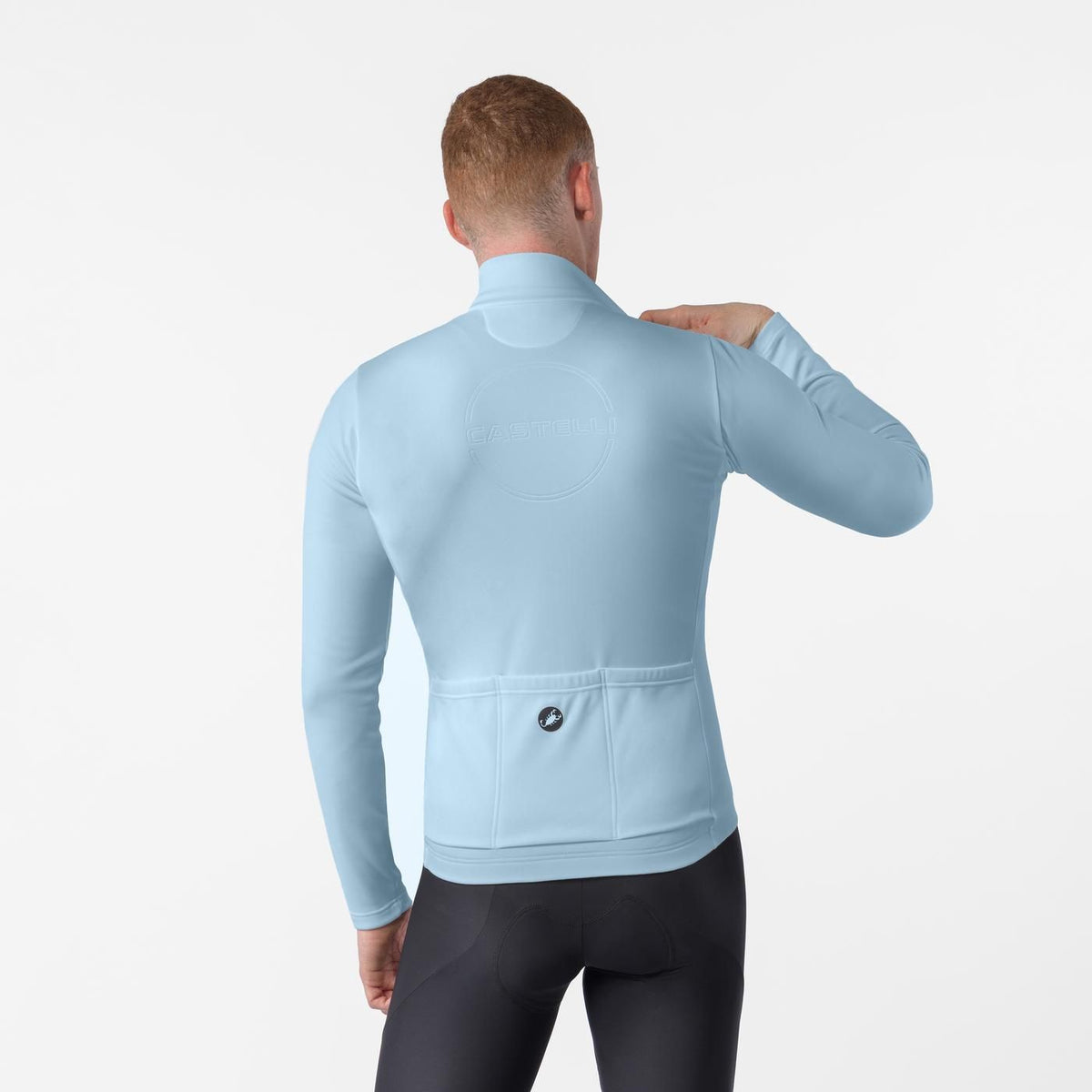 Tröja CASTELLI COMPETIZIONE THERMAL Långärmad Himmelsblå