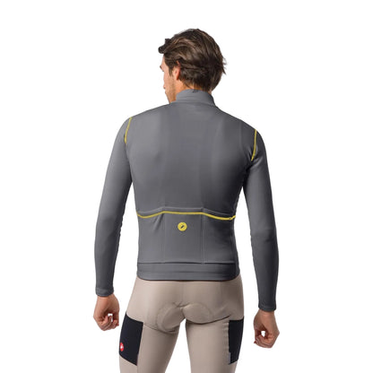CASTELLI UNLIMITED TRAIL 2 langærmet cykeltrøje grå/mango mojito