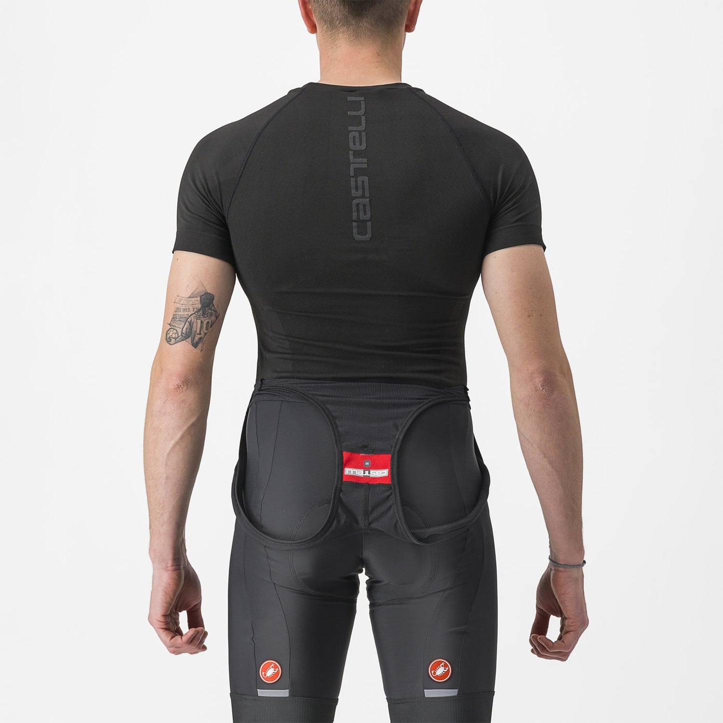 Unterhemd CASTELLI CORE SEAMLESS Kurzarm Schwarz