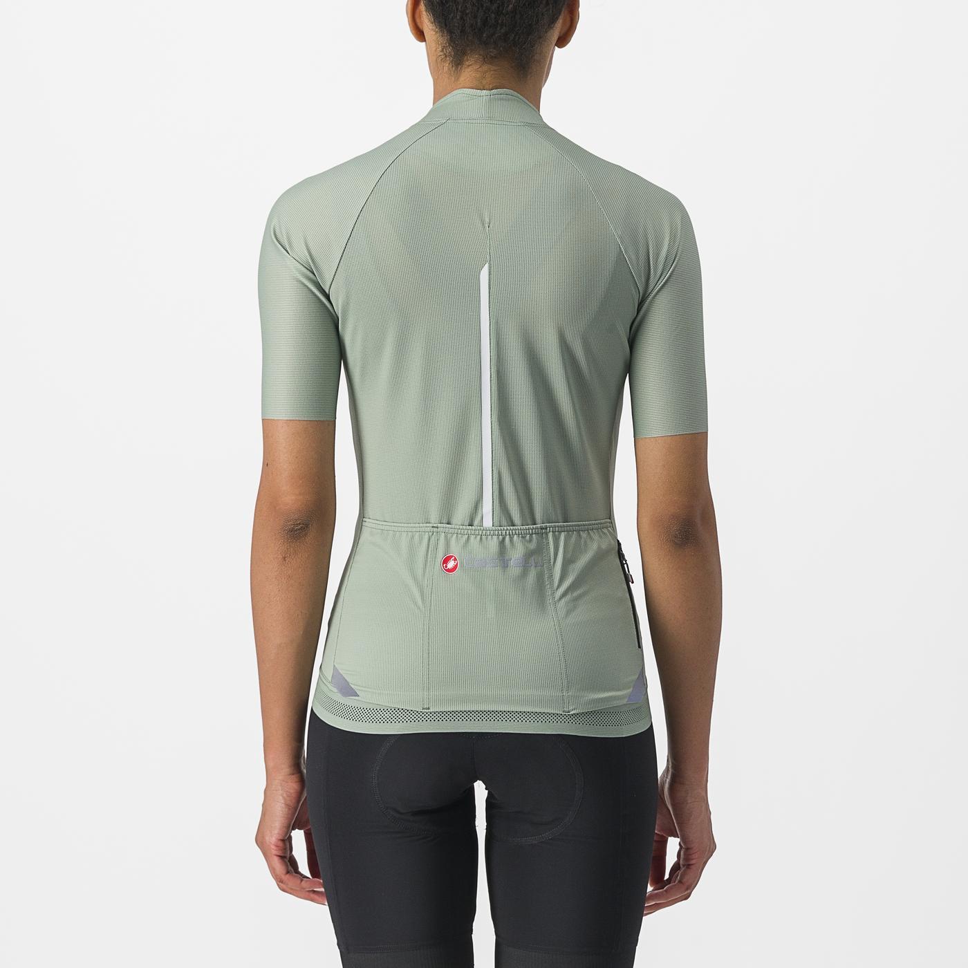 CASTELLI ENDURANCE W Dametrøje Korte Ærmer Grøn