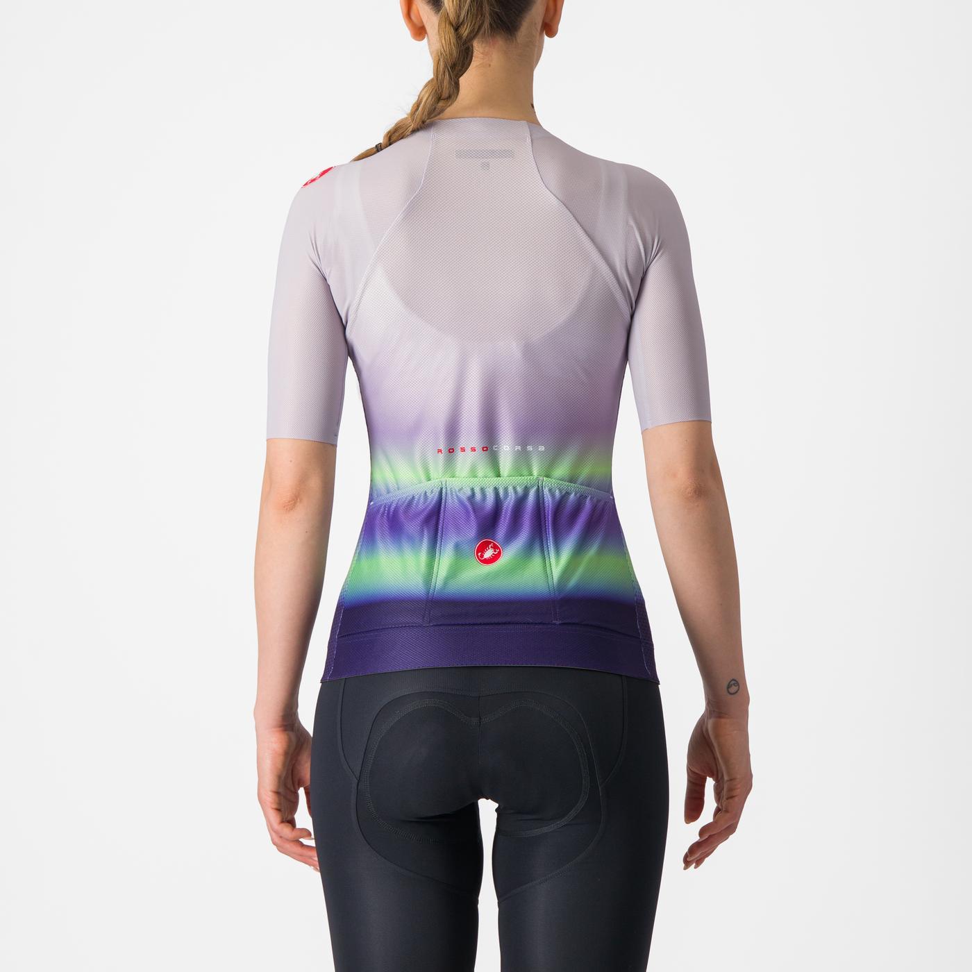 Tröja CASTELLI CLIMBER'S 4.0 W Dam Kortärmad Lila/Grön
