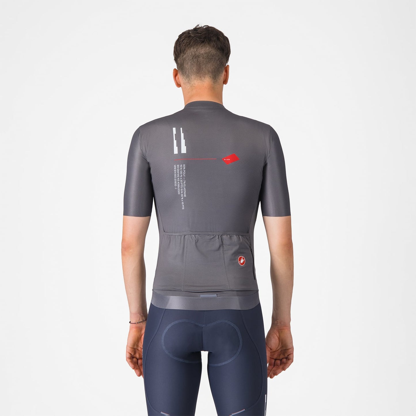 Trikot CASTELLI ESPRESSO R--A/D Kurzarm Rauchgrau