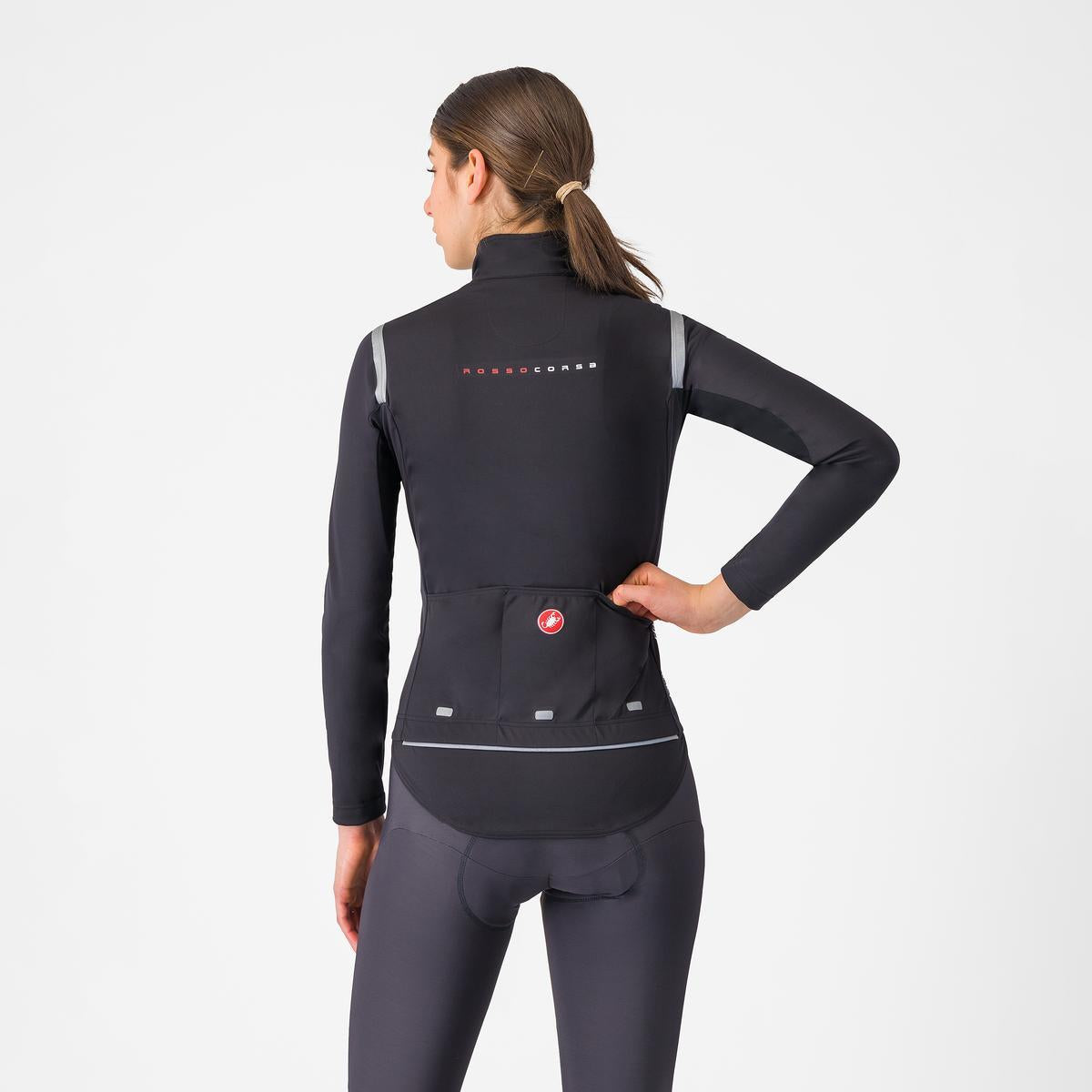 Jakke CASTELLI PERFETTO RoS 3 Dame Sort/Sort Reflex
