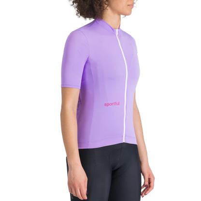 Moteriški marškinėliai SPORTFUL CLASSIC trumpomis rankovėmis, violetiniai