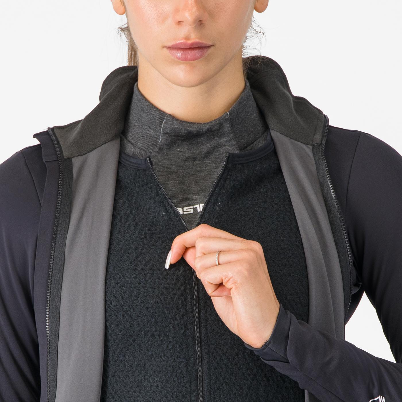 Jacke CASTELLI ALPHA 150 Damen Schwarz