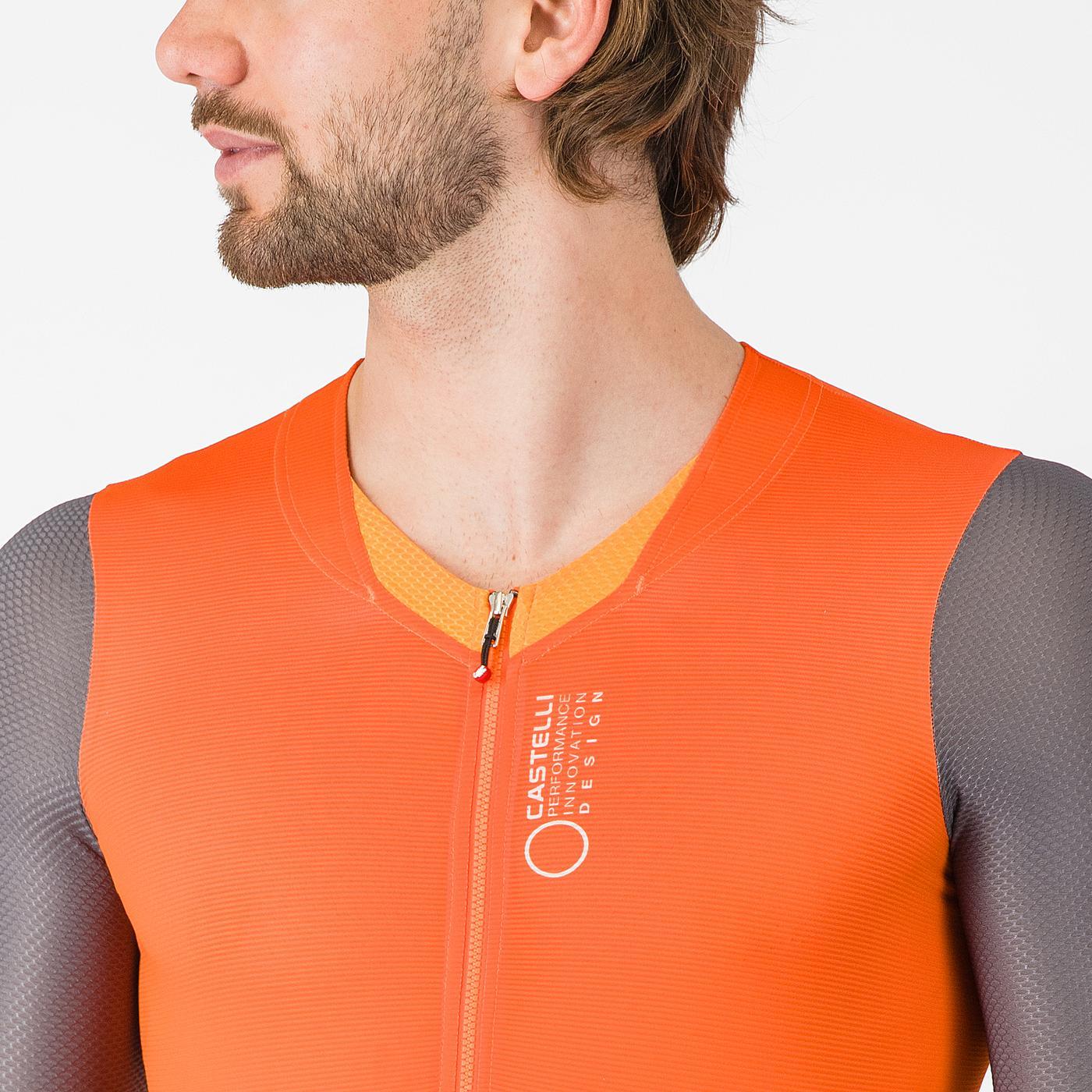 Combinaison CASTELLI SATURDAY MORNING Orange/Gris