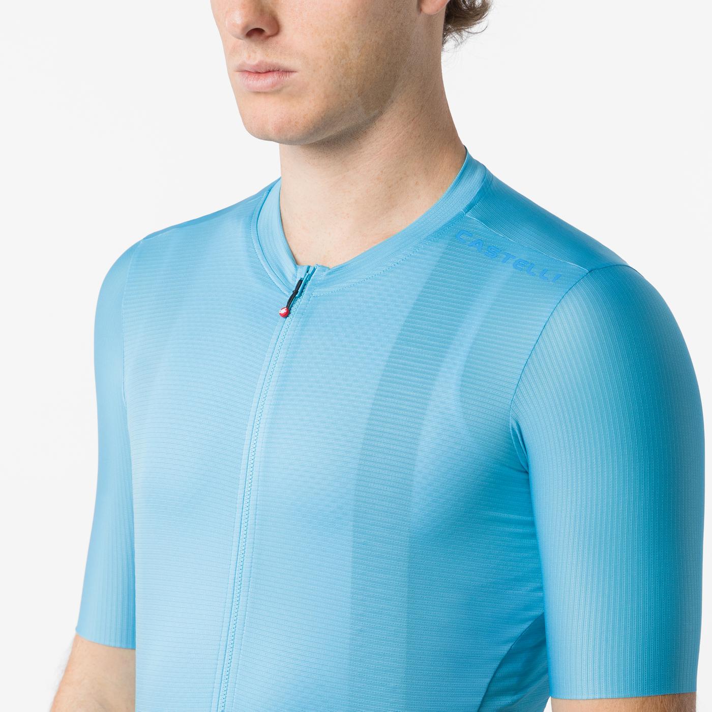 Fietsshirt CASTELLI ESPRESSO 2 Korte Mouwen Turquoise