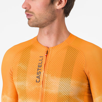 Dres CASTELLI CLIMBER'S A/C s krátkým rukávem Oranžový