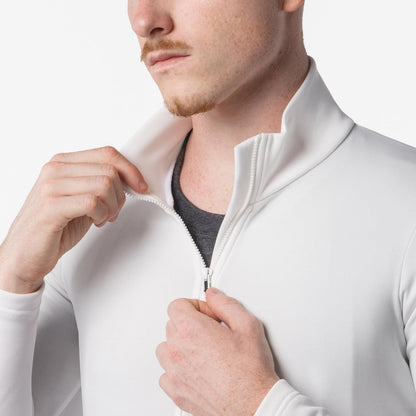 Tricou de ciclism cu mâneci lungi CASTELLI COMPETIZIONE THERMAL, fildeșiu