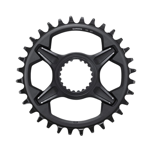SHIMANO XT M8100 -eturatas, 12-vaihteinen, suorakiinnitys — eturatas valkoisella taustalla