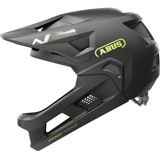 Casque VTT ABUS YOUDROP FF Junior Velvet Noir