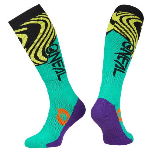 Chaussettes O'NEAL PRO MX NOVA Junior Turquoise/Jaune