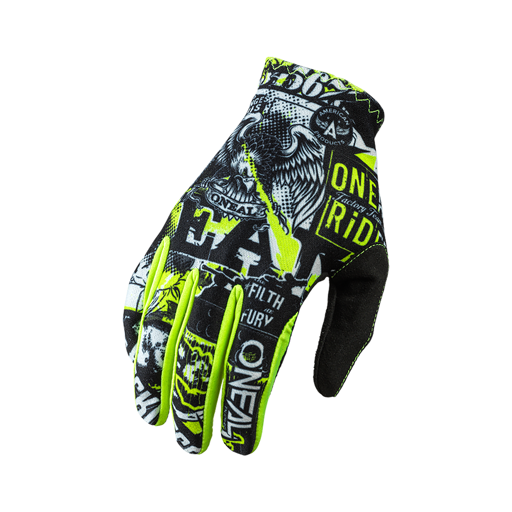 Gants O'NEAL MATRIX ATTACK Noir/Jaune