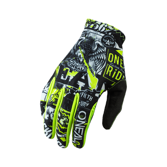 Gants O'NEAL MATRIX ATTACK Noir/Jaune