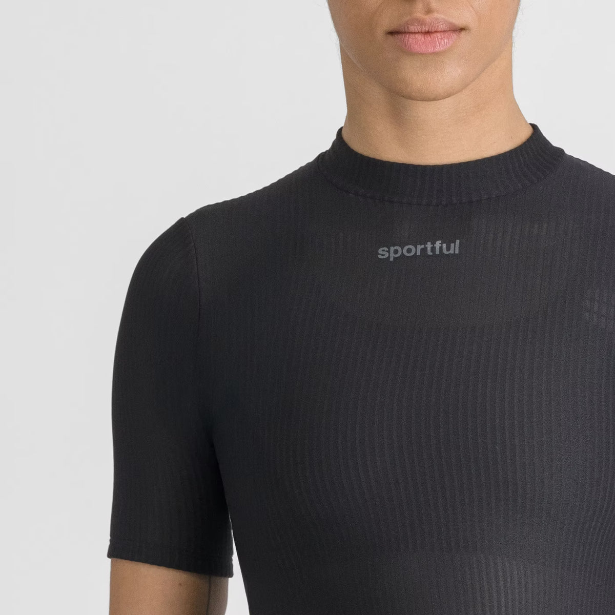 SPORTFUL WINTER Damen-Kurzarm-Unterhemd Schwarz