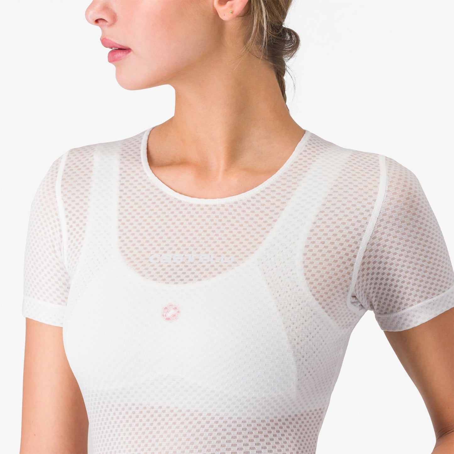 CASTELLI PRO MESH Dame Kortærmet Undertrøje Hvid