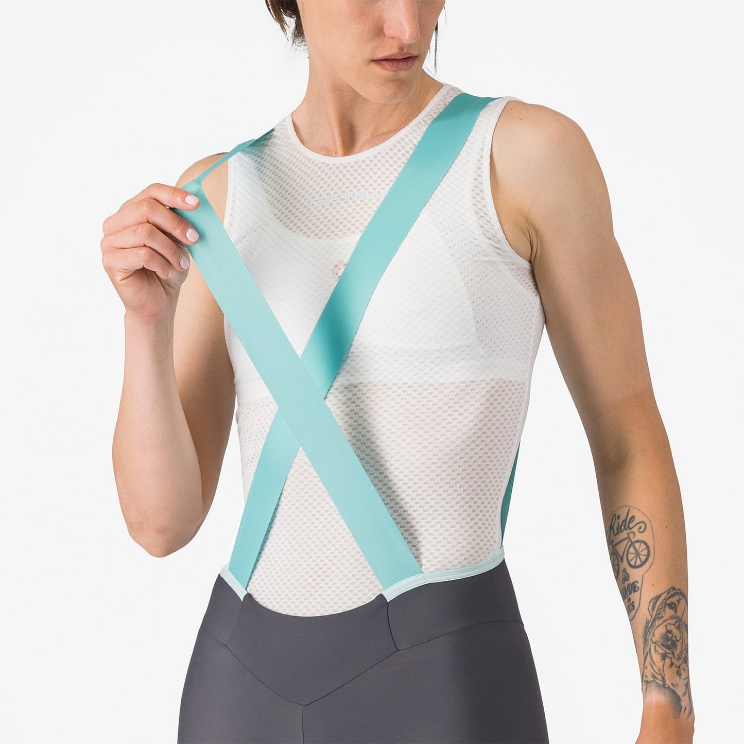 Bib-Shorts CASTELLI PRIMA 2 DT Dame Mørkegrå