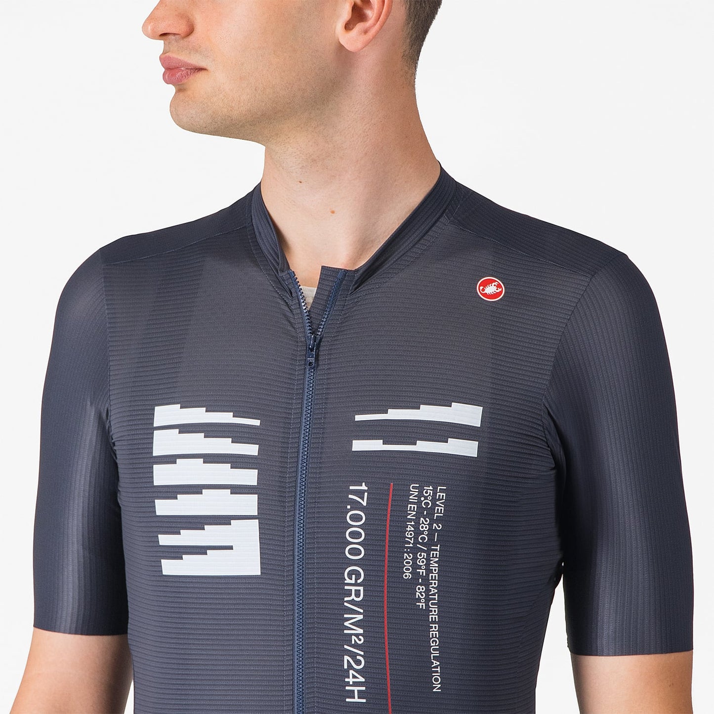 Trikot CASTELLI ESPRESSO R--A/D Kurzarm Blau