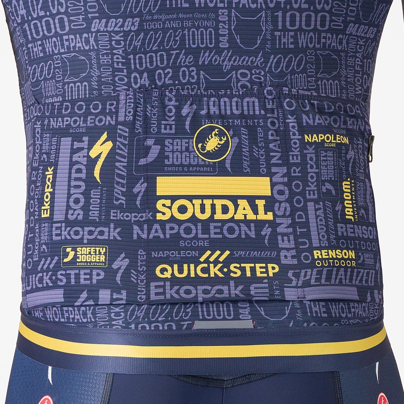 Maillot CASTELLI WOLFPACK 1000 VICTORY Manches Courtes Marine