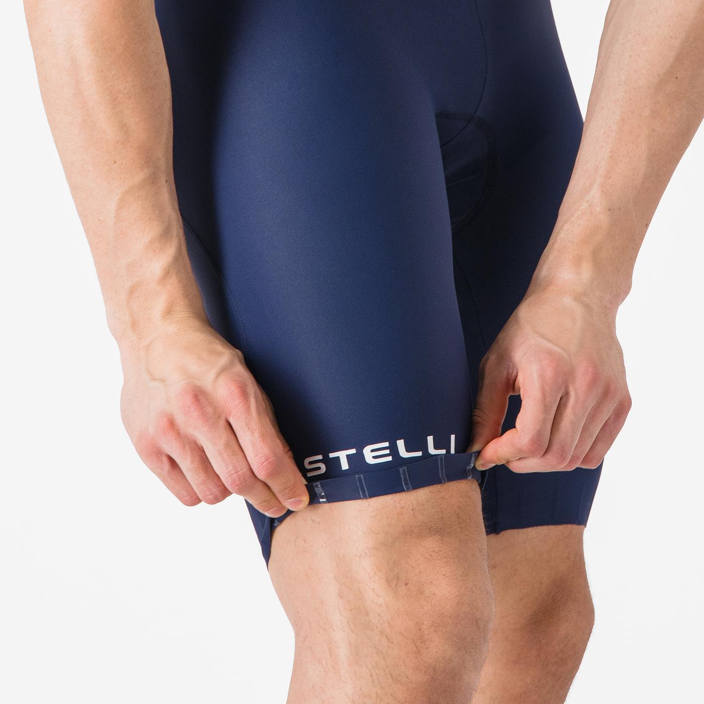 Kurze Trägerhose CASTELLI ESPRESSO 2 Blau