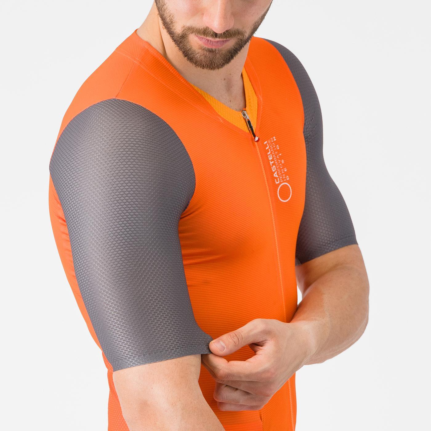 Combinaison CASTELLI SATURDAY MORNING Orange/Gris