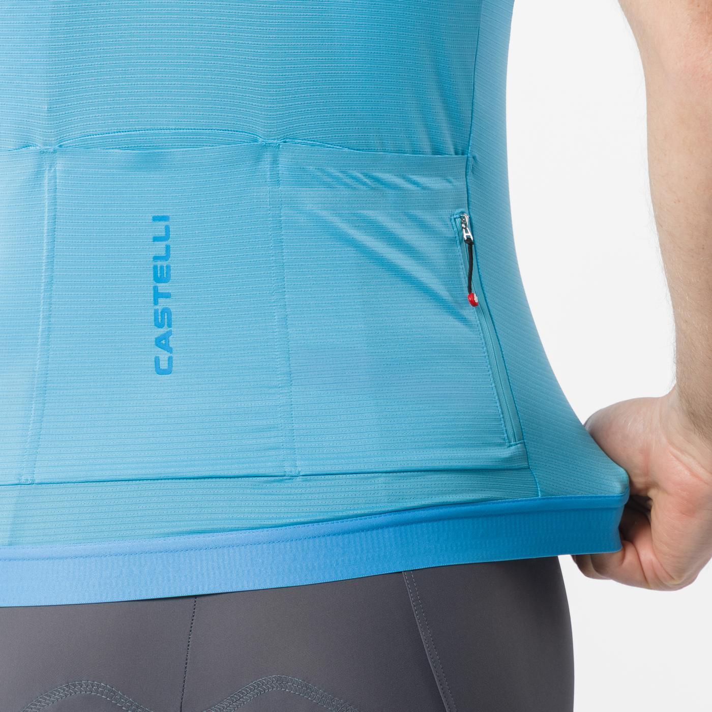 Fietsshirt CASTELLI ESPRESSO 2 Korte Mouwen Turquoise