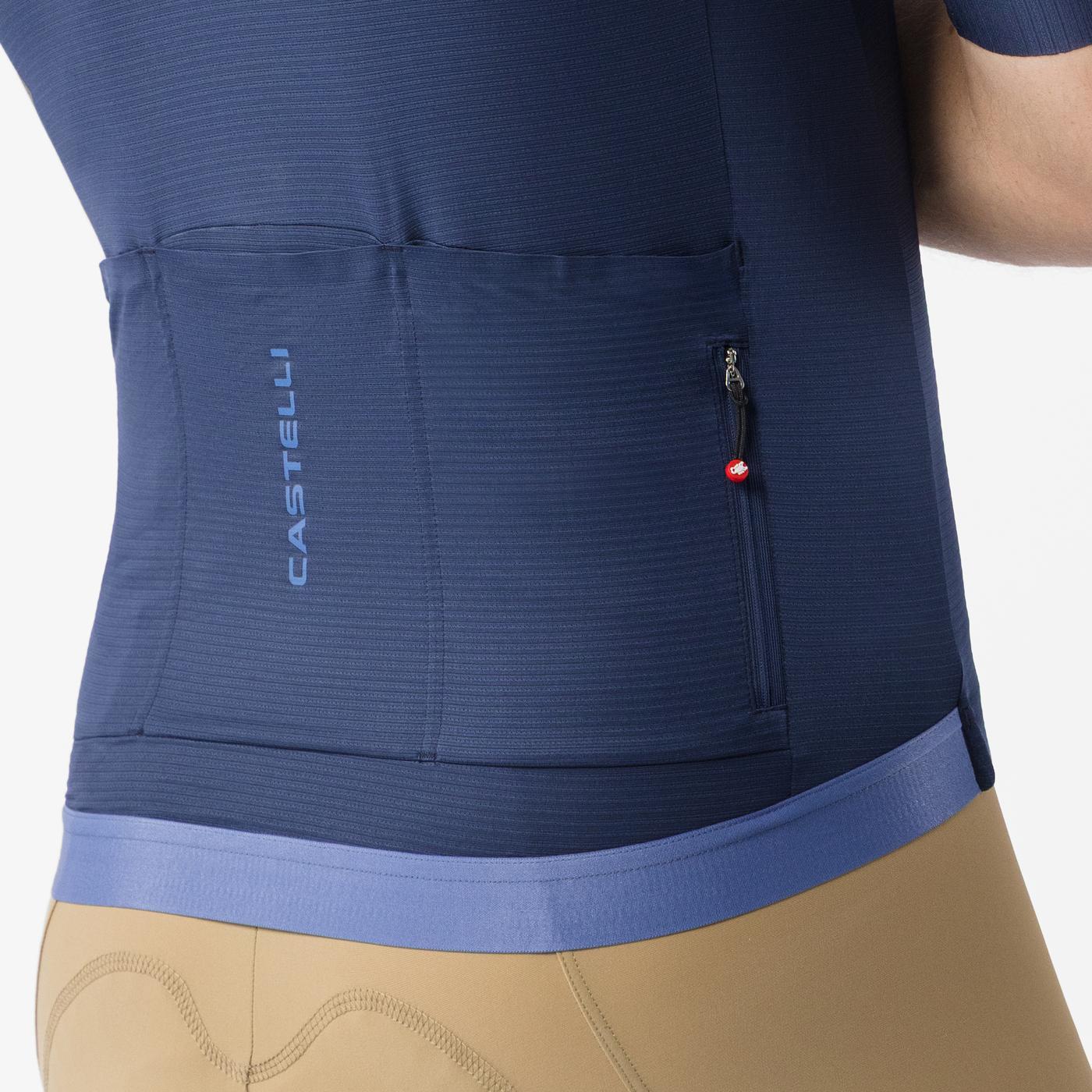 Maillot CASTELLI ESPRESSO 2 Manches Courtes Bleu