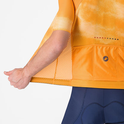 Dres CASTELLI CLIMBER'S A/C s krátkým rukávem Oranžový
