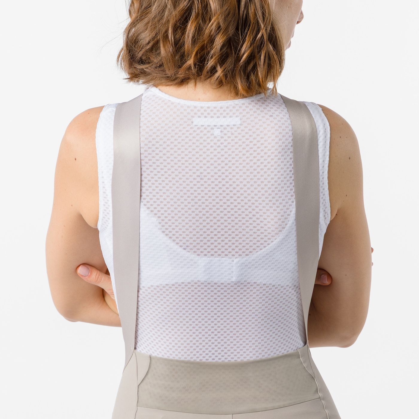 Culote Corto con Tirantes CASTELLI ESPRESSO 2 W DT Mujer Gris Clay