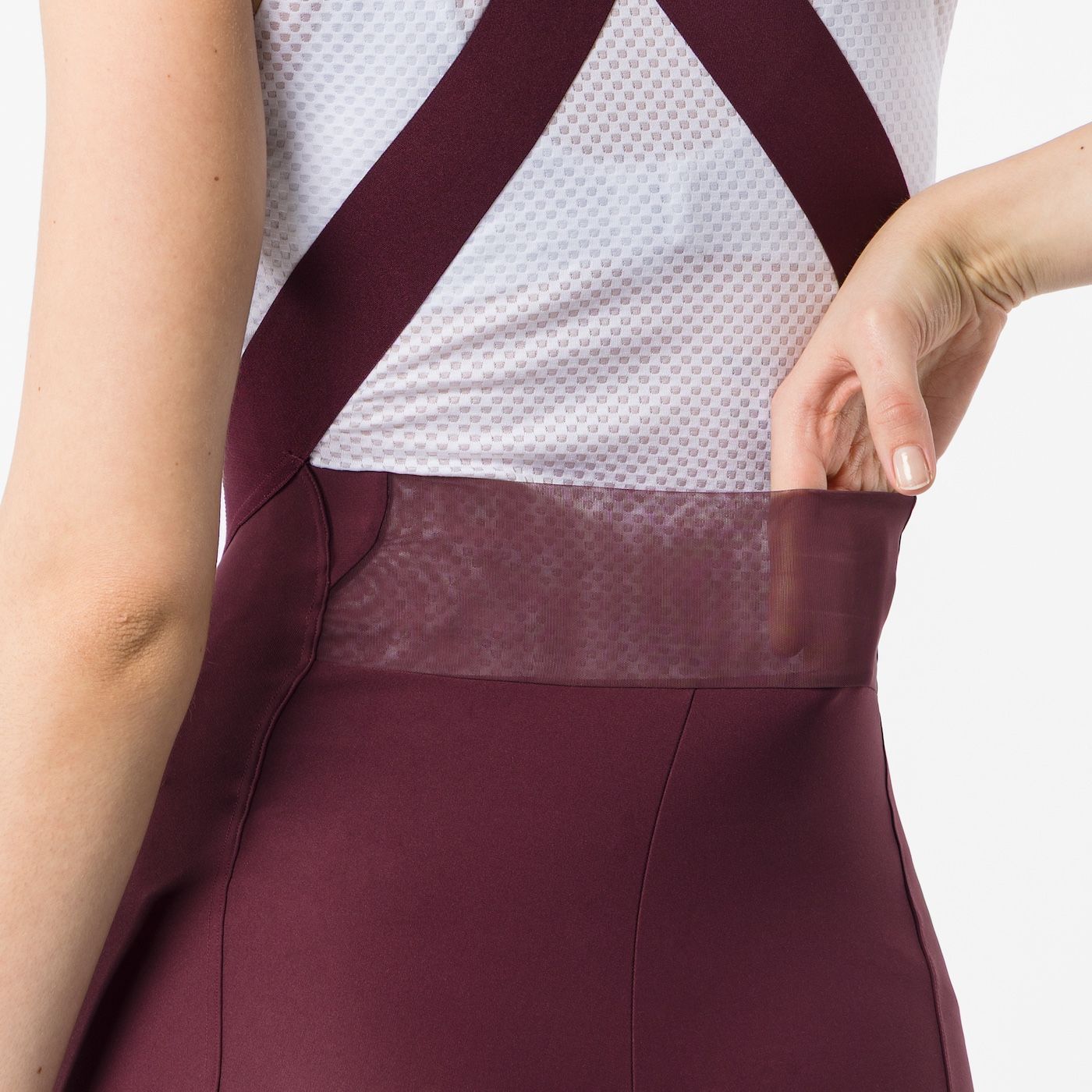 CASTELLI ESPRESSO 2 W DT Γυναικείο μπορντώ Bib Tight